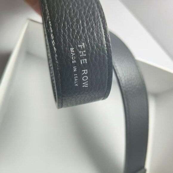 The Row Women's Black Leather Belt - Picture 5 of 7